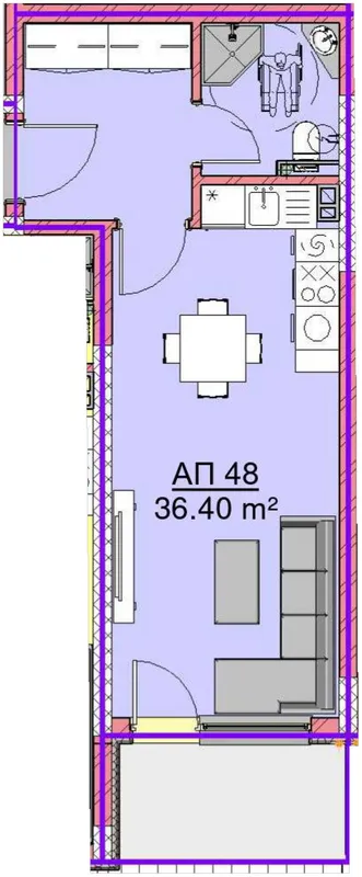 Разпределение — Апартамент Б48