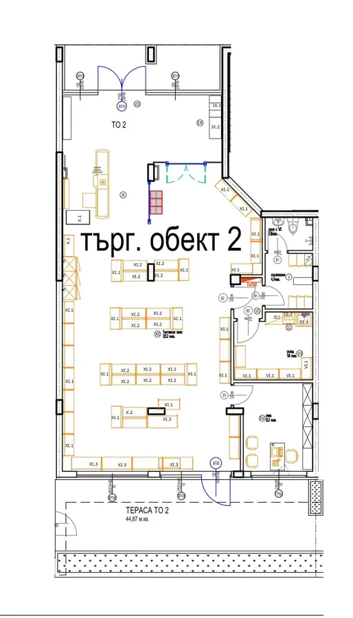 Чертеж на Търговски обект 2