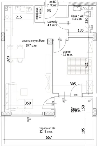 Апартамент В2 1